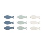 RAYHER WOODEN SHAPES FISH 4CM 9PCS
