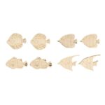 RAYHER WOODEN SHAPE FISH 5.5-6.5CM 8PCS