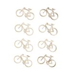RAYHER WOODEN DECO BICYCLES 4.8X2.8CM 8PCS