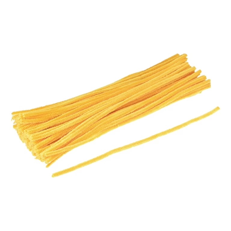 R5210720.jpg RAYHER CHENILLE PIPE CLEANER STICKS 6MM/30CM 25PCS YELLOW - Image 1