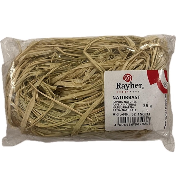 R5215011.jpg RAYHER RAFFIA NATURAL 25G LIGHT GREEN - Image 1