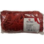 RAYHER RAFFIA NATURAL 25G RED