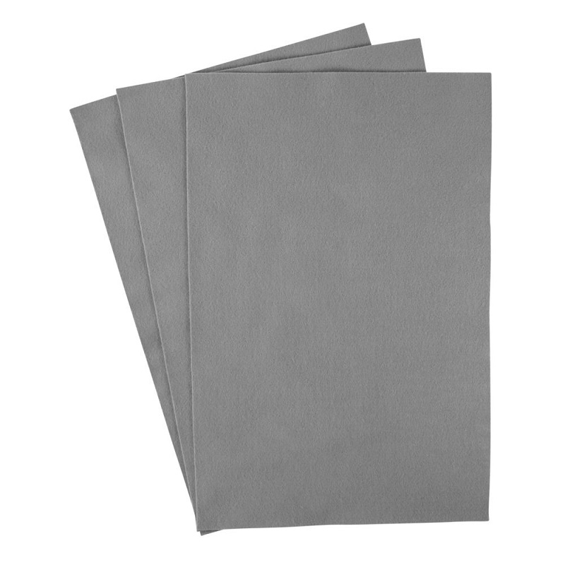 R5300025.jpg RAYHER FELT CUT 20X30CM GREY - Image 1