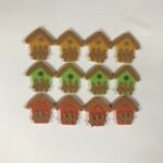 RAYHER FELT BIRDS HOUSE 12PCS MIXED