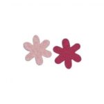 RAYHER FELT STAR FLOWER 3CM 12PCS PINK/FUCHSIA