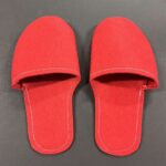 RAYHER DECO FELT SLIPPER PAIR 24CM RED