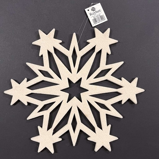 R5314502.jpg RAYHER FELT SNOWFLAKE D.27CMX4MM - Image 1