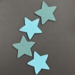 RAYHER FELT STAR 10X0.4CM 4PCS MEDIUM BLUE