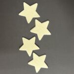 RAYHER FELT STAR 10X0.4CM 4PCS CREAM