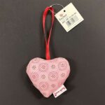 RAYHER FABRIC HEART 7CM PALE PINK