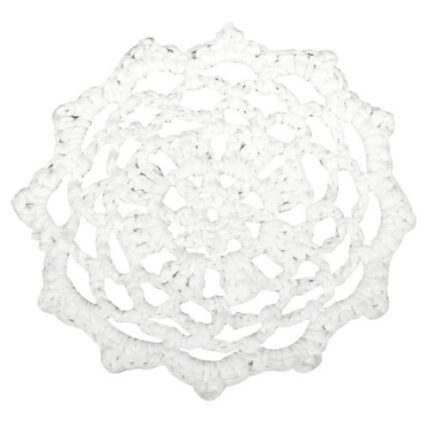 RAYHER LACE ORNAMENT CROCHET D.7.5CM 3PCS WHITE