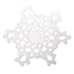 RAYHER LACE STAR CROCHET D.7.5CM 3PCS WHITE