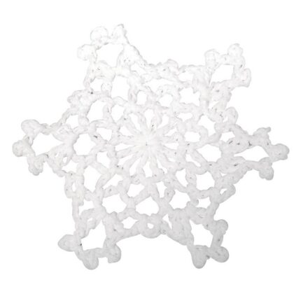 RAYHER LACE STAR CROCHET D.7.5CM 3PCS WHITE