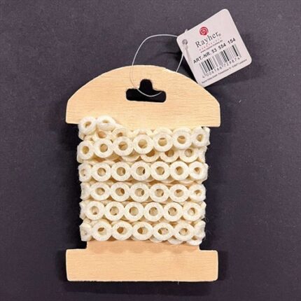 RAYHER FELT GARLAND CIRCLES 11MMX1.8M VANILLA