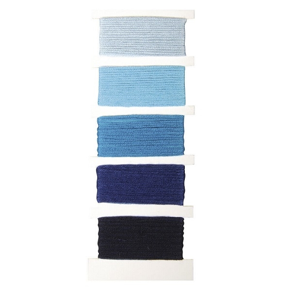 R53564379.jpg RAYHER COTTON YARN STITCH+KNOT 5X10M TRUE BLUE - Image 1