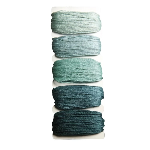 R53564407.jpg RAYHER COTTON YARN STITCH+KNOT 5X10M BLUE GREEN - Image 1