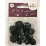 RAYHER FELT BALLS 1.3+2CM 11PCS FIR GREEN