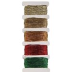 RAYHER METALLIC YARN STITCH+KNOT 5X10M GOLDEN COLOURS