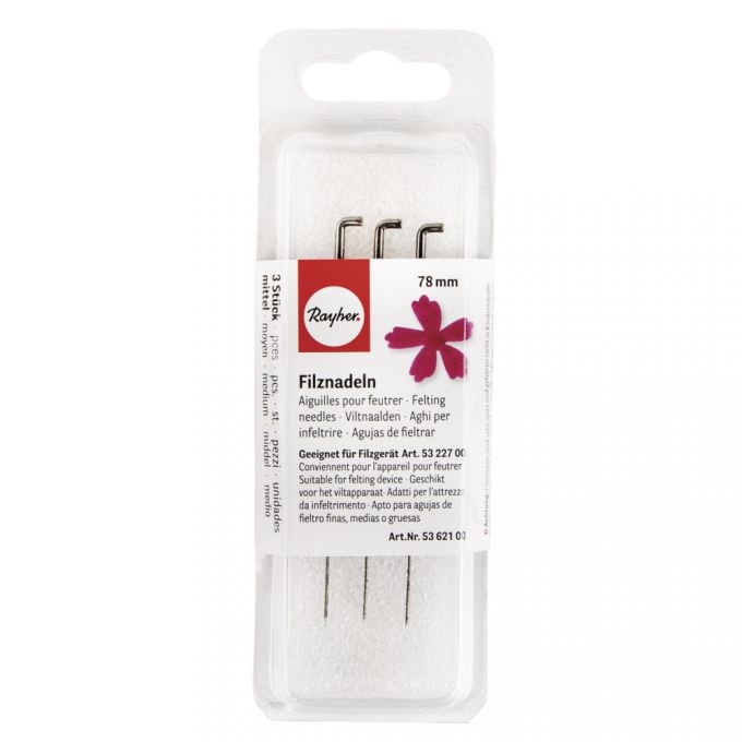 R5362100.jpg RAYHER FELTING NEEDLE 78MM 3PCS MEDIUM - Image 1