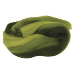 RAYHER MERINO ROVING TUFT MULTICOLOUR 21MIC 50G GREEN TONES