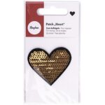 RAYHER CLOTH IRONING PATCH 5X4.5CM HEART!