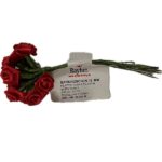 RAYHER SATIN ROSES D.12MM 12PCS RED