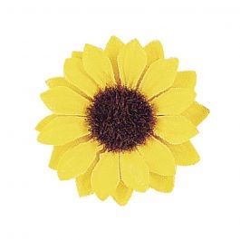 R5443000.jpg RAYHER SUNFLOWER HEADS 3.5CM 12PCS - Image 1