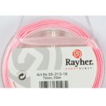 RAYHER SATIN RIBBON 7MM/10M PALE PINK