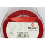 RAYHER SATIN RIBBON 10MM/10M RED