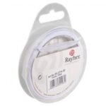 RAYHER ORGANZA RIBBON 7MM/10M WHITE