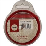 RAYHER ORGANZA RIBBON 7MM/10M RED