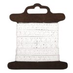 RAYHER COTTON BORDER LORENA 1CM/3M WHITE