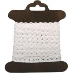 RAYHER COTTON BORDER AMANDA 1CM/3M WHITE