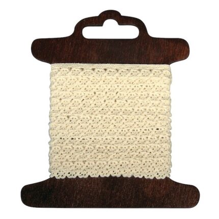 RAYHER COTTON BORDER AMANDA 1CM/3M BEIGE