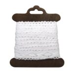 RAYHER COTTON BORDER CASSANDRA 2.3CM/2.5M WHITE