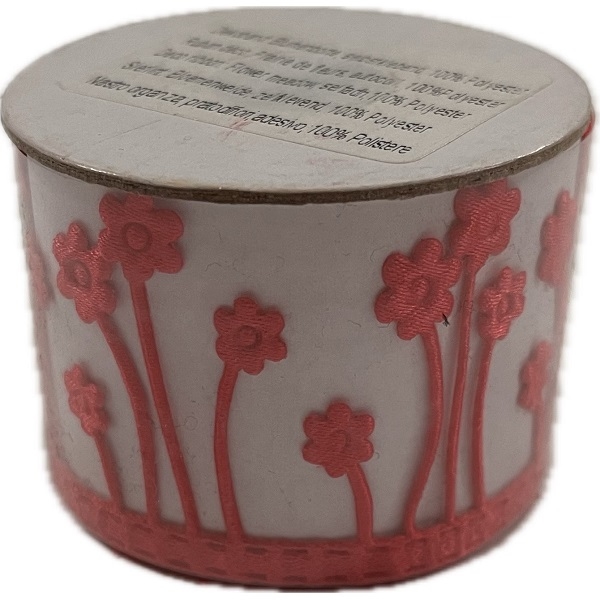 R55547267.jpg RAYHER DECO RIBBON FLOWER SELF ADHESIVE 4CM/2M PINK - Image 1