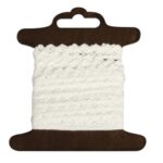RAYHER COTTON BORDER JASMINA 8MM/3M WHITE