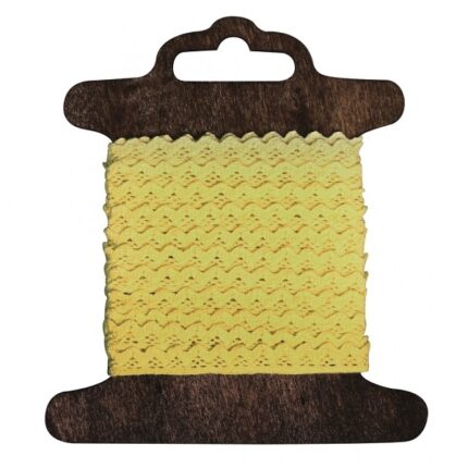 RAYHER COTTON BORDER JASMINA 8MM/3M LIGHT YELLOW