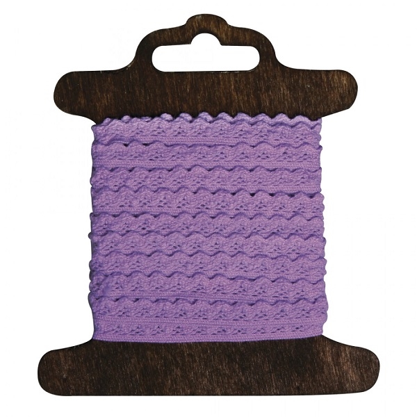 R55626308.jpg RAYHER COTTON BORDER JASMINA 8MM/3M LILAC - Image 1