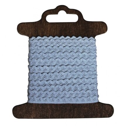 RAYHER COTTON BORDER JASMINA 8MM/3M LIGHT BLUE