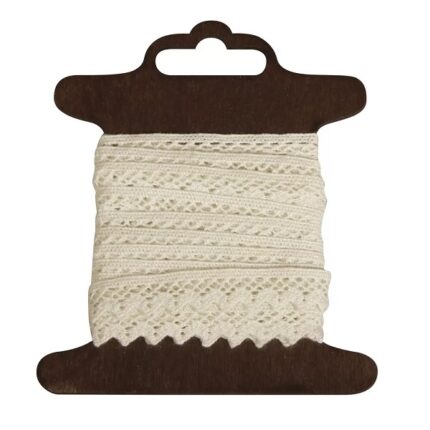 RAYHER COTTON BORDER JASMINA 8MM/3M BEIGE