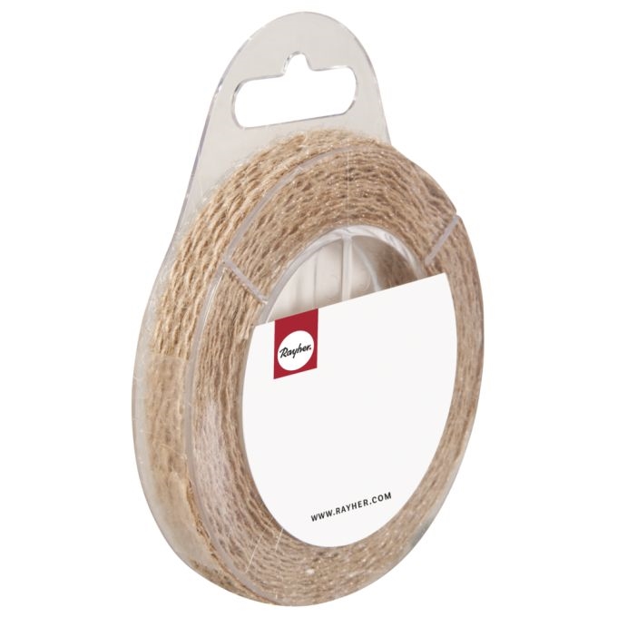 R55702505.jpg RAYHER JUTE RIBBON 1CM/4M - Image 1