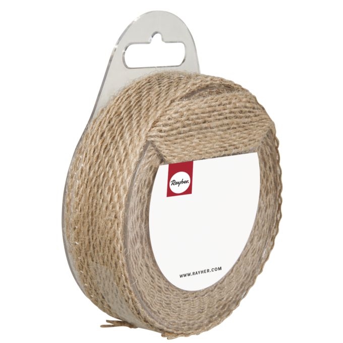 R55703505.jpg RAYHER JUTE RIBBON 2.5CM/4M - Image 1