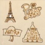 RAYHER WOODEN OBJECTS 4PCS 2-3.5CM PARIS