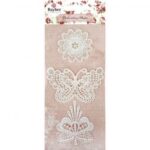 RAYHER LACE MOTIVES 3PCS 5-8CM FLOWERS/BUTTERFLY