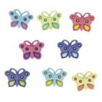 RAYHER BUTTONS 1.5CM 8PCS BUTTERFLIES