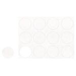 RAYHER PLAIN STICKER D.3.5CM 12PCS WHITE