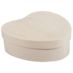 RAYHER WOODEN CHIP BOX HEART 6X5CM