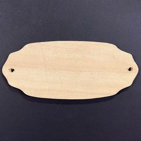 R6106000.jpg RAYHER WOODEN DOOR PLATE 17.5X7.5CM - Image 1
