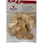 RAYHER PETYS WOODEN FLAKES 100PCS 2X2.2CM NATURAL